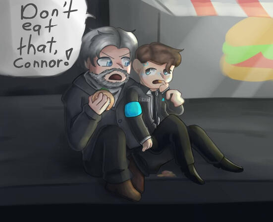 Dont eat that Connor!